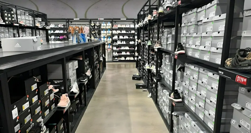 4. Adidas Stores Para os amantes de Yeezy, Ultraboost e outros clássicos, as Adidas Stores são um must. Essas lojas são conhecidas por collabs exclusivas com artistas e designers, além de oferecerem tênis para todos os estilos, do casual ao esportivo. Em Miami, visitei uma Adidas Originals e encontrei o Ultraboost com um desconto que não resisti. As lojas de tênis nos EUA com variedade e bons preços como as da Adidas também têm outlets, onde você pode encontrar modelos de alta qualidade por preços mais baixos. Dica: procure por coleções limitadas no site oficial antes da viagem. Visite o site da Adidas.