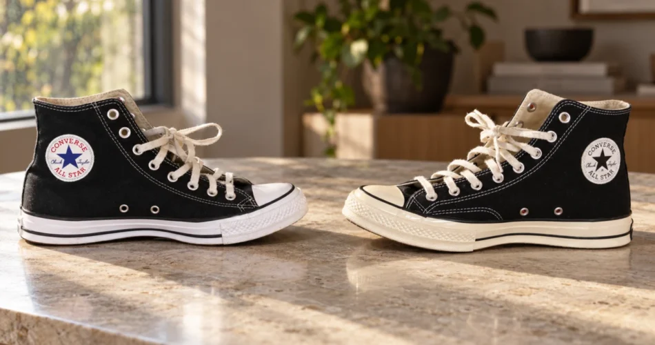 Chuck Taylor All Star vs Chuck 70 comparação