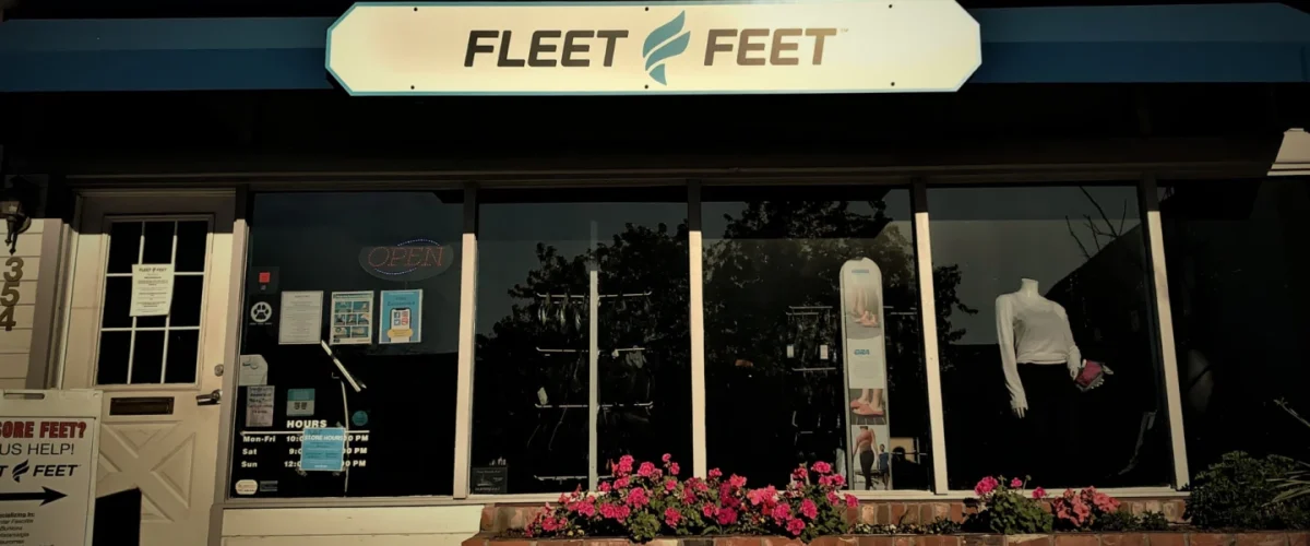 Loja Fleet Feet na Merchant Street, em Vacaville, Califórnia.