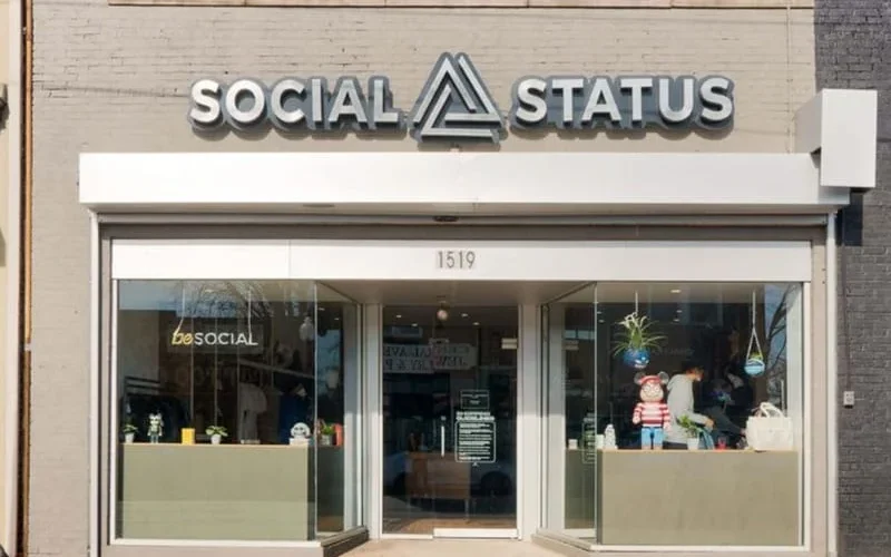 Loja Social Status na Central Avenue, em Charlotte, Carolina do Norte.