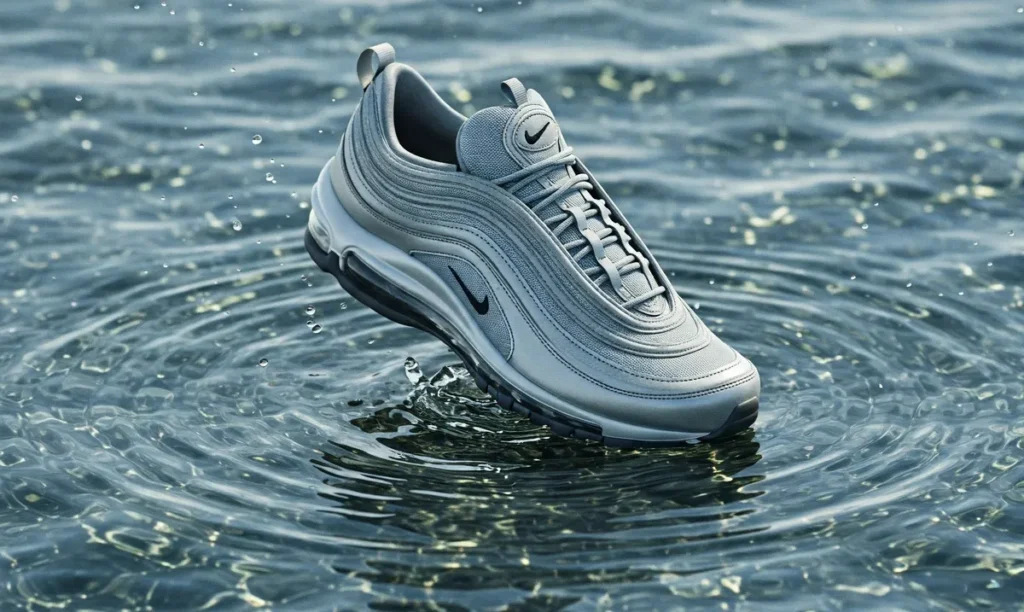 The True Inspiration: Water Droplets, Not Bullet Trains Now we get to the heart of the story: where did the Air Max 97’s design come from? If you’ve heard it was inspired by Japanese bullet trains zipping through at 300 km/h, you might’ve thought it was a brilliant idea. The “Silver Bullet”’s metallic finish and sleek lines do scream speed and modernity. But here’s the truth: that’s a myth. Christian Tresser has debunked this theory in interviews, and the real inspiration is far more poetic.