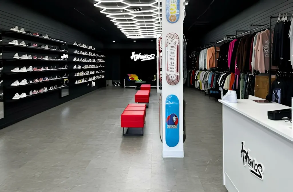Inside view of Aphonics IDrive Sneakers Store