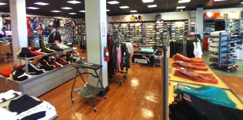 Wide view of the sections inside DTLR in Orlando