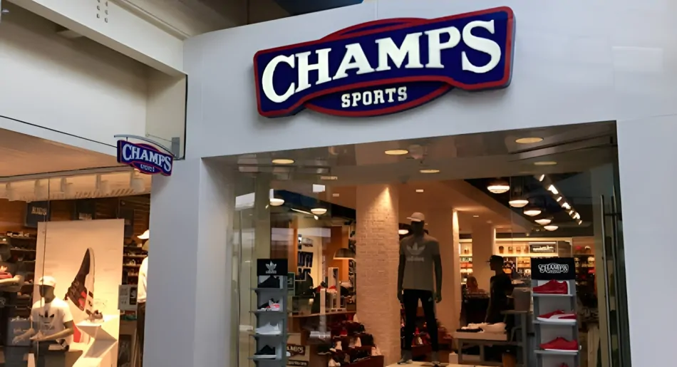 Storefront of Champs Sports in Miami
