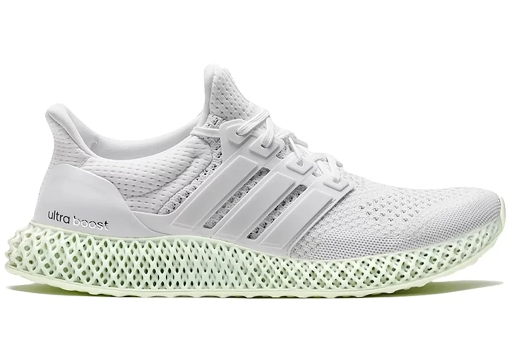 5 modelos de zapatillas Adidas para quienes trabajan de pie todo el día: comodidad y tecnología adidas Ultra 4D Cloud White Adidas Ultra 4D Cloud 2024: Zapatillas con suela impresa en 3D para retorno de energía optimizado y pisada estable, combinando tecnología avanzada y diseño futurista.