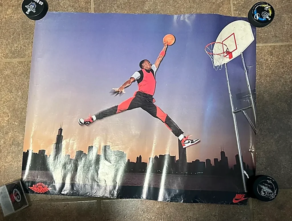 Air Jordan 1 Banned 1985 poster Michael Jordan