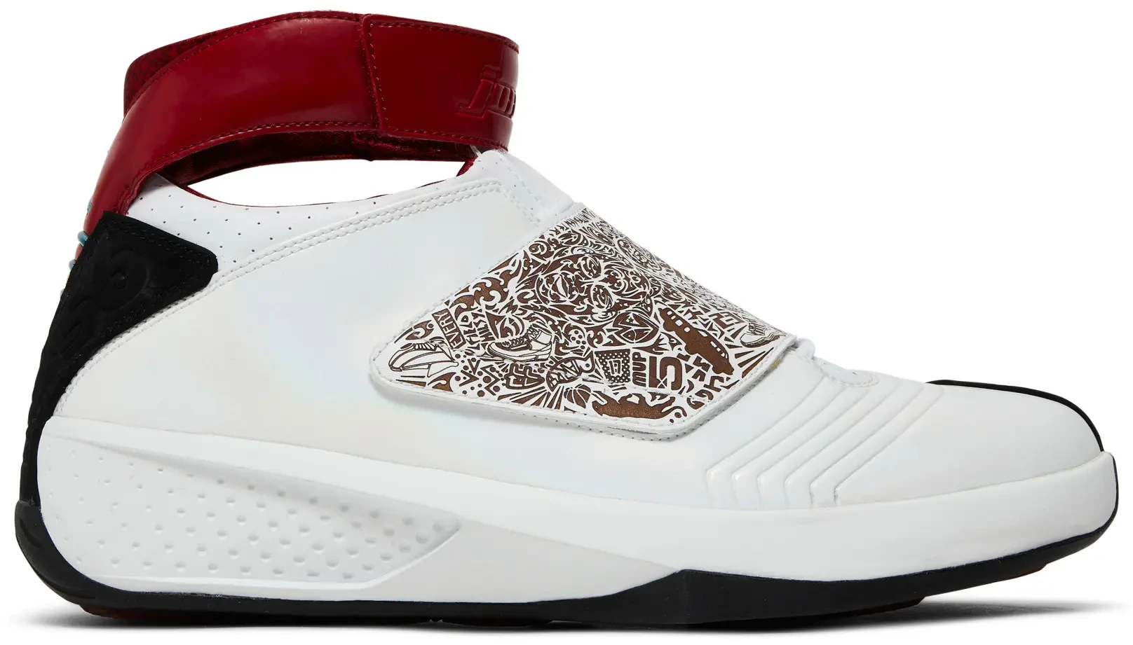 Air Jordan 20 debut White Varsity Red Black, 2005 edition