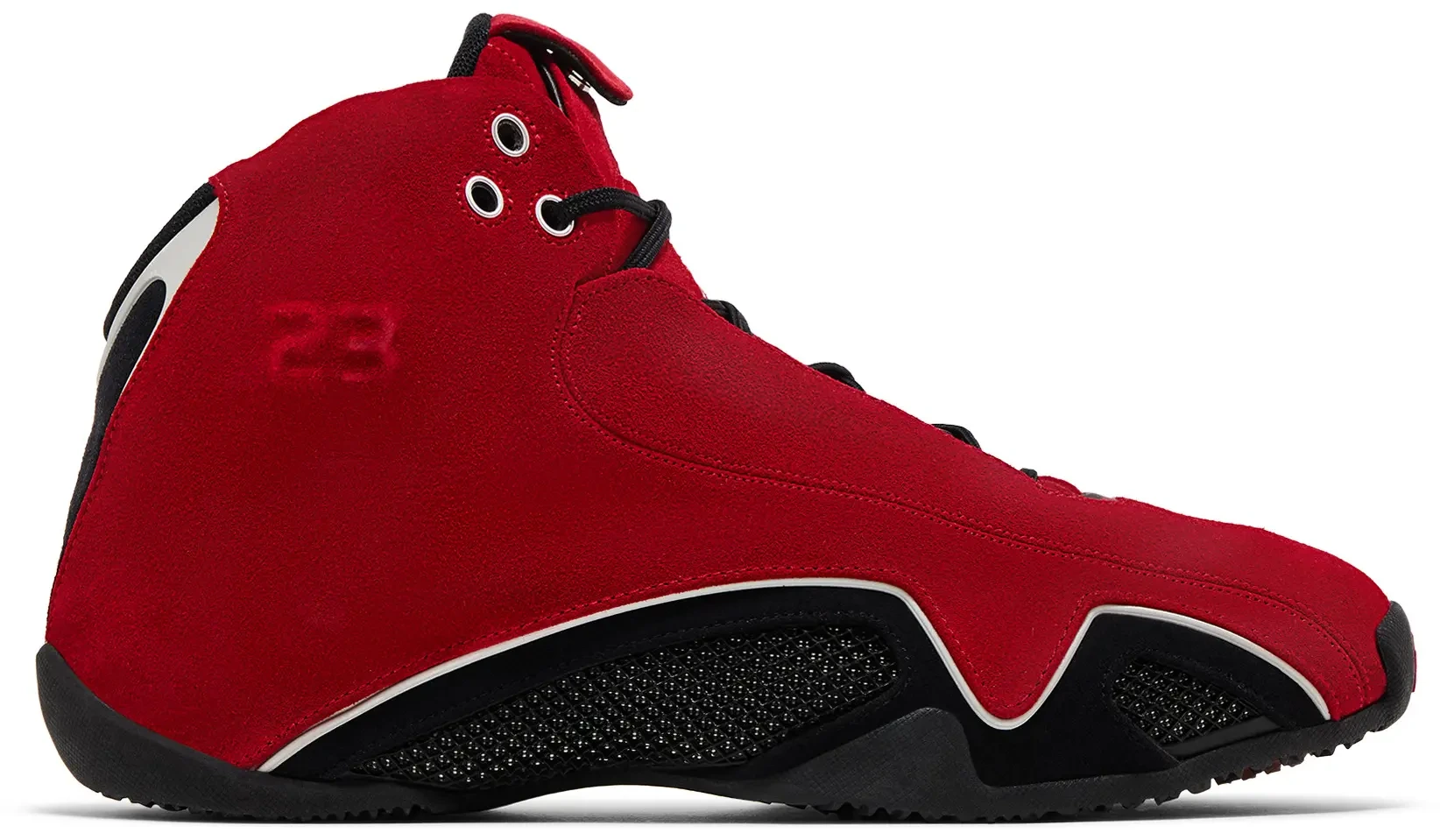 Air Jordan 21 Red Suede Varsity Red Metallic Silver Black, 2006 edition