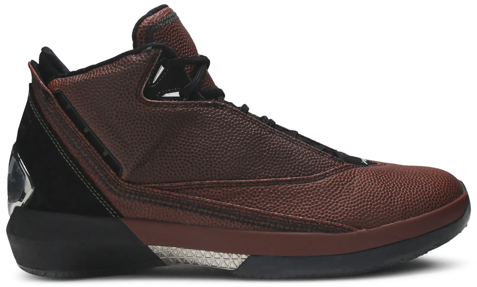 Air Jordan 22 Basketball Leather Black Dark Amber White, 2007 edition