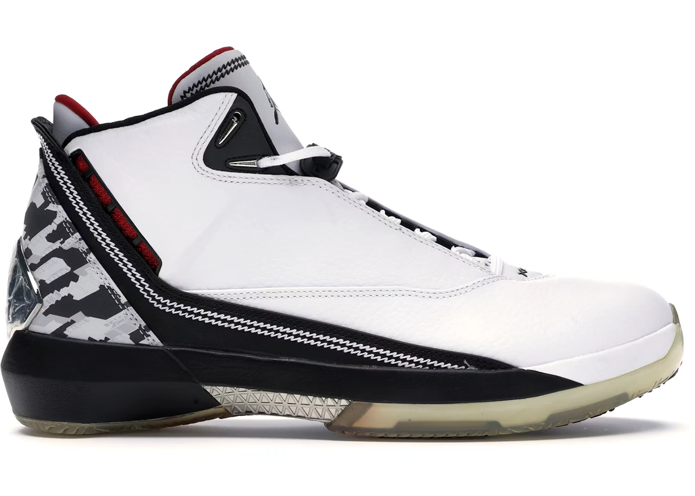 Air Jordan 22 White Varsity Red Black, 2007 edition