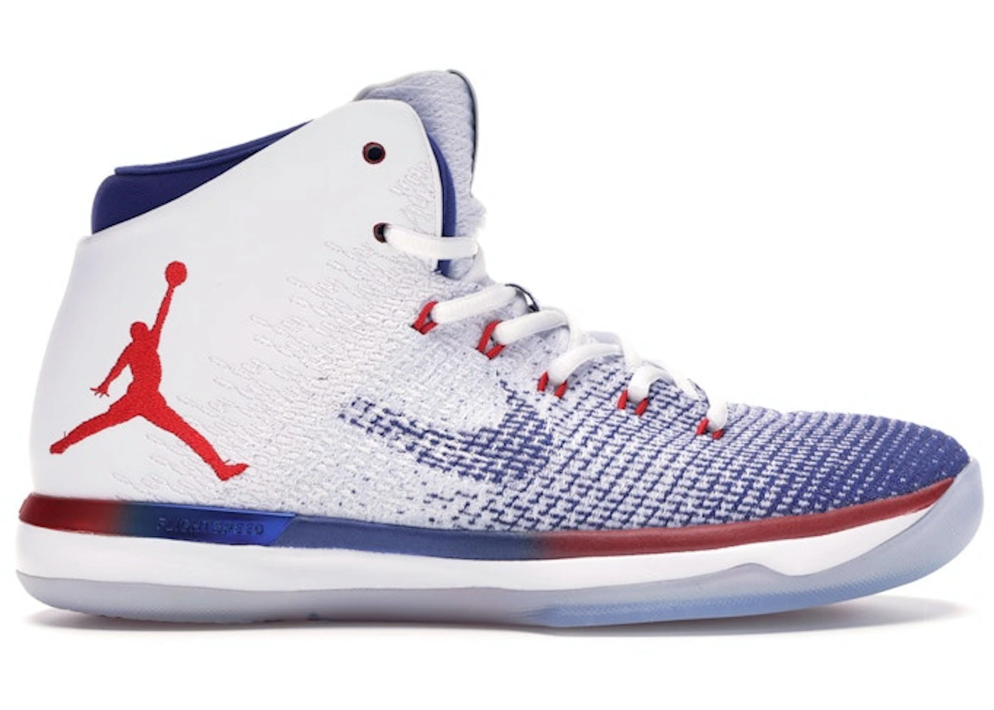 Air Jordan 31 White / University Red / Deep Royal Blue (USA), 2016 edition