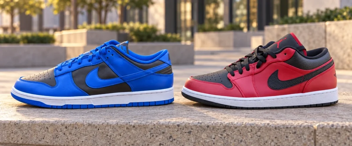 nike dunk low vs air jordan 1 low diferencas para escolher 90sneakers com