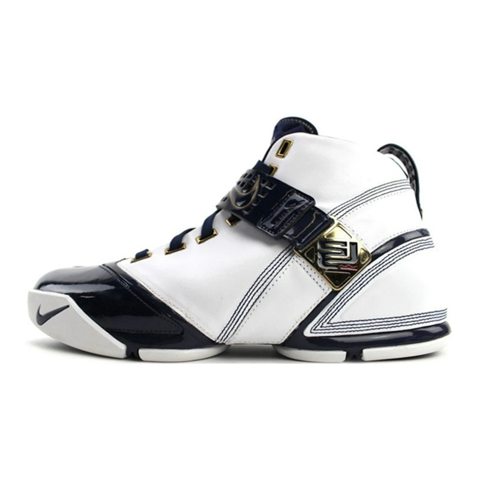 Nike Lebron 5 White/Navy, 2007 edition