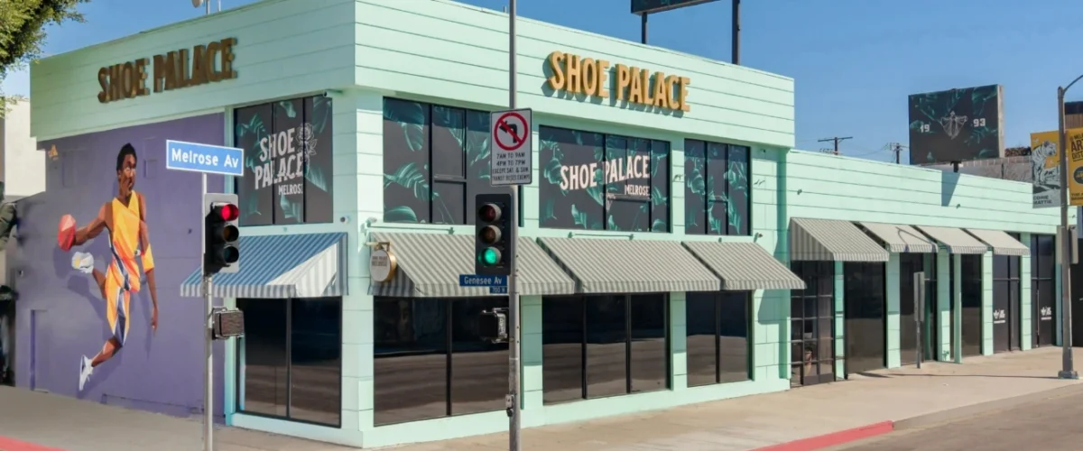 shoe palace nine three melrose los angeles storefront 90sneakers com